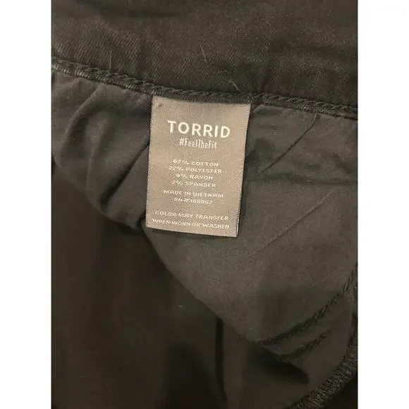 Torrid Black Crop Jegging Size 22 - Picture 10 of 10